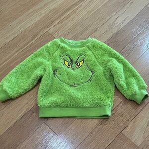 Hanna Andersson Grinch Fuzzy Kids Sweatshirt
